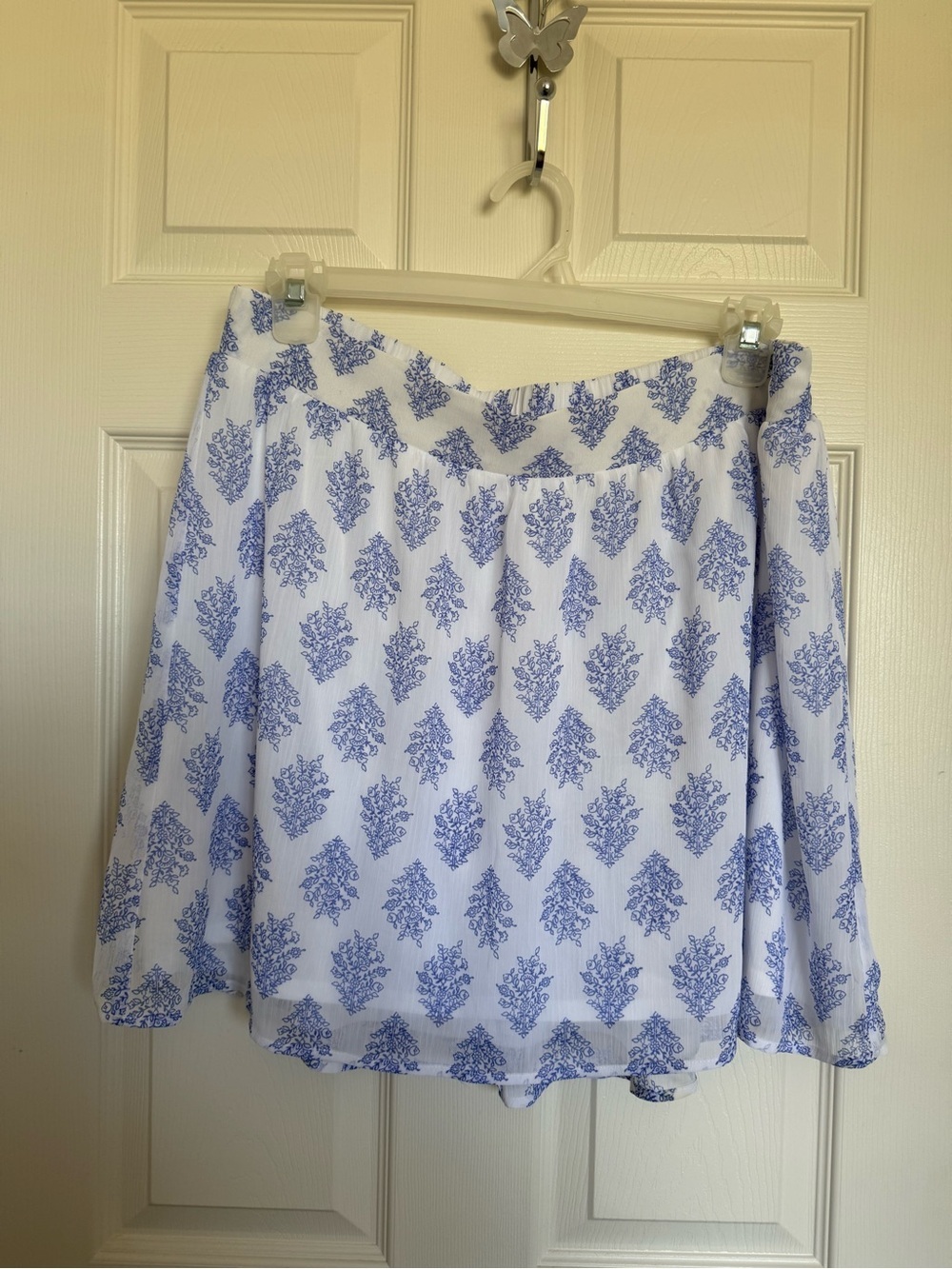 4/$20 Old Navy Chiffon Floral Slip On Damask Style Floral Swing Skirt size 1X